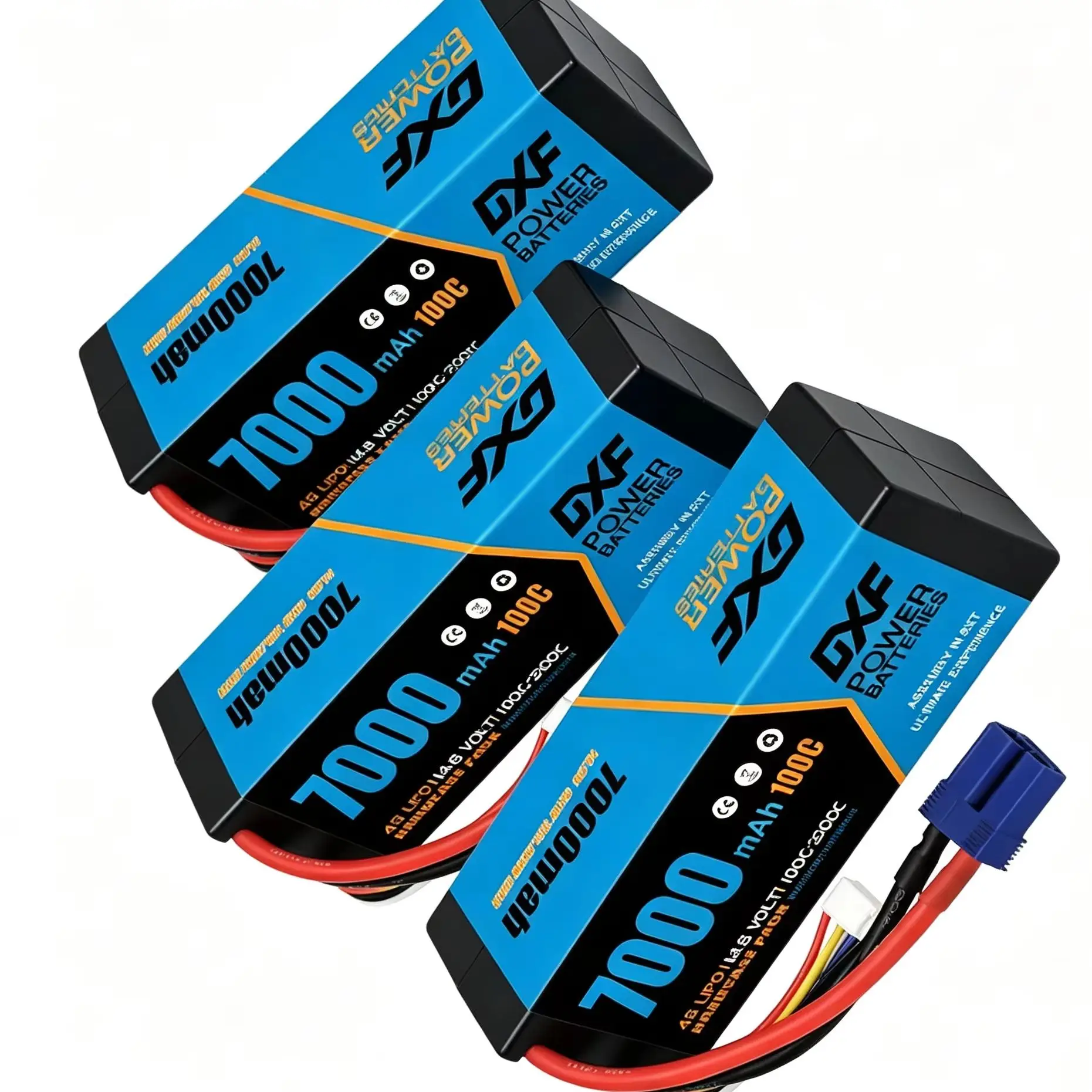 4S Lipo-Akku 14,8V 7000mAh 100C EC5 XT90 Stecker für RC 1/8 1/10 Auto LKW Panzer RC-Modelle XXMAX 8S Arrama 8S