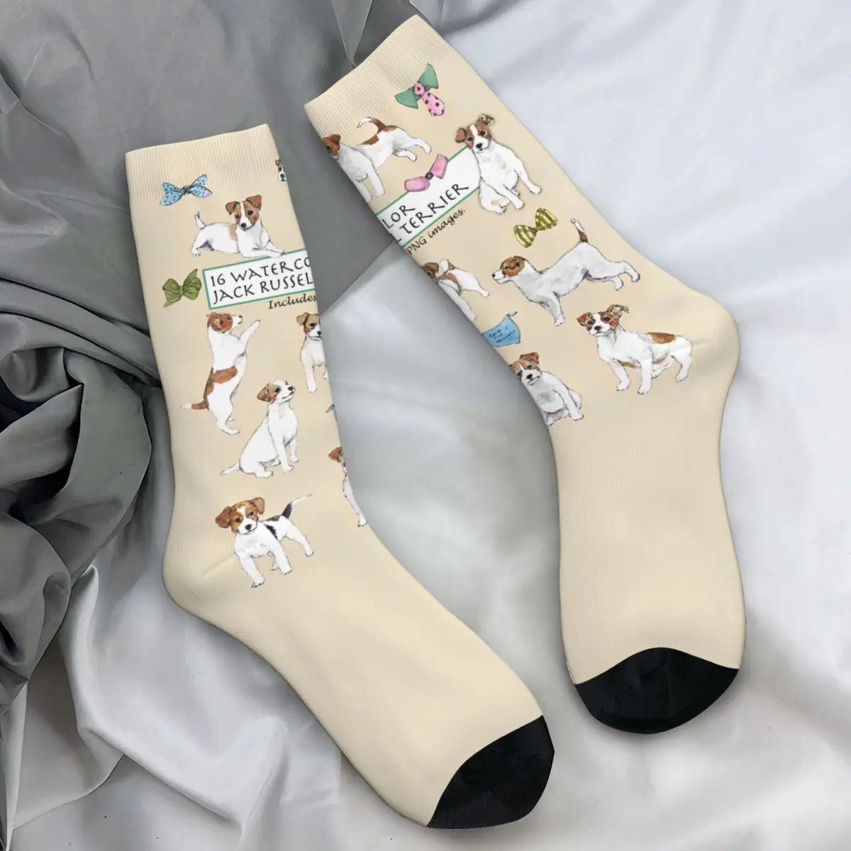 Jack Russell Terrier Dog Socks Casual Stockings Unisex Men Breathable Running Socks Autumn Custom Non Slip Socks