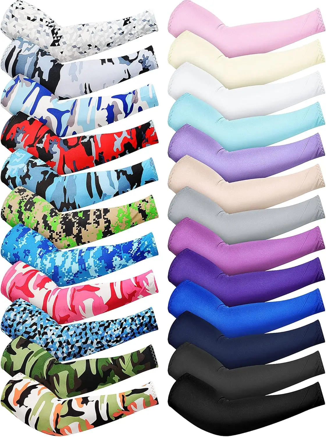 

Unisex UV Protection Arm Sleeves, Elastic Ice Silk Cooling for Outdoor Driving