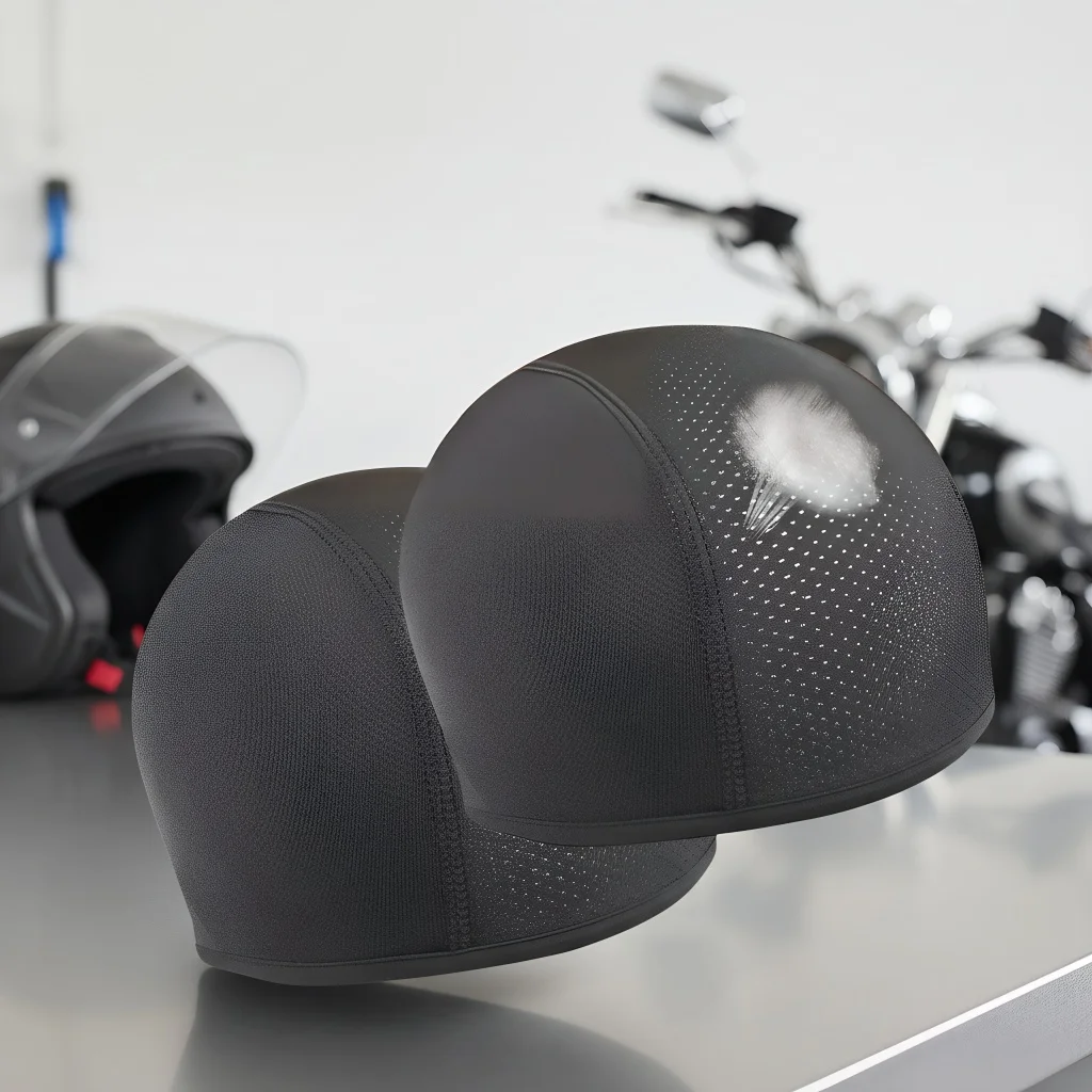 

Внутренняя шапочка для мотоциклетного шлема, быстросохнущая дышащая шапочка под шлем, гоночная мотоциклетная шапочка для мужчин и женщин