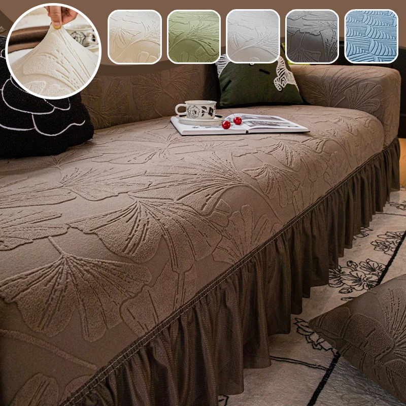 

Jacquard Elastic Sofa Cover Washable Anti-Scratch Couch Cover for Living Room All Inclusive 1/2/3/4 Seater Furniture Slipcover
