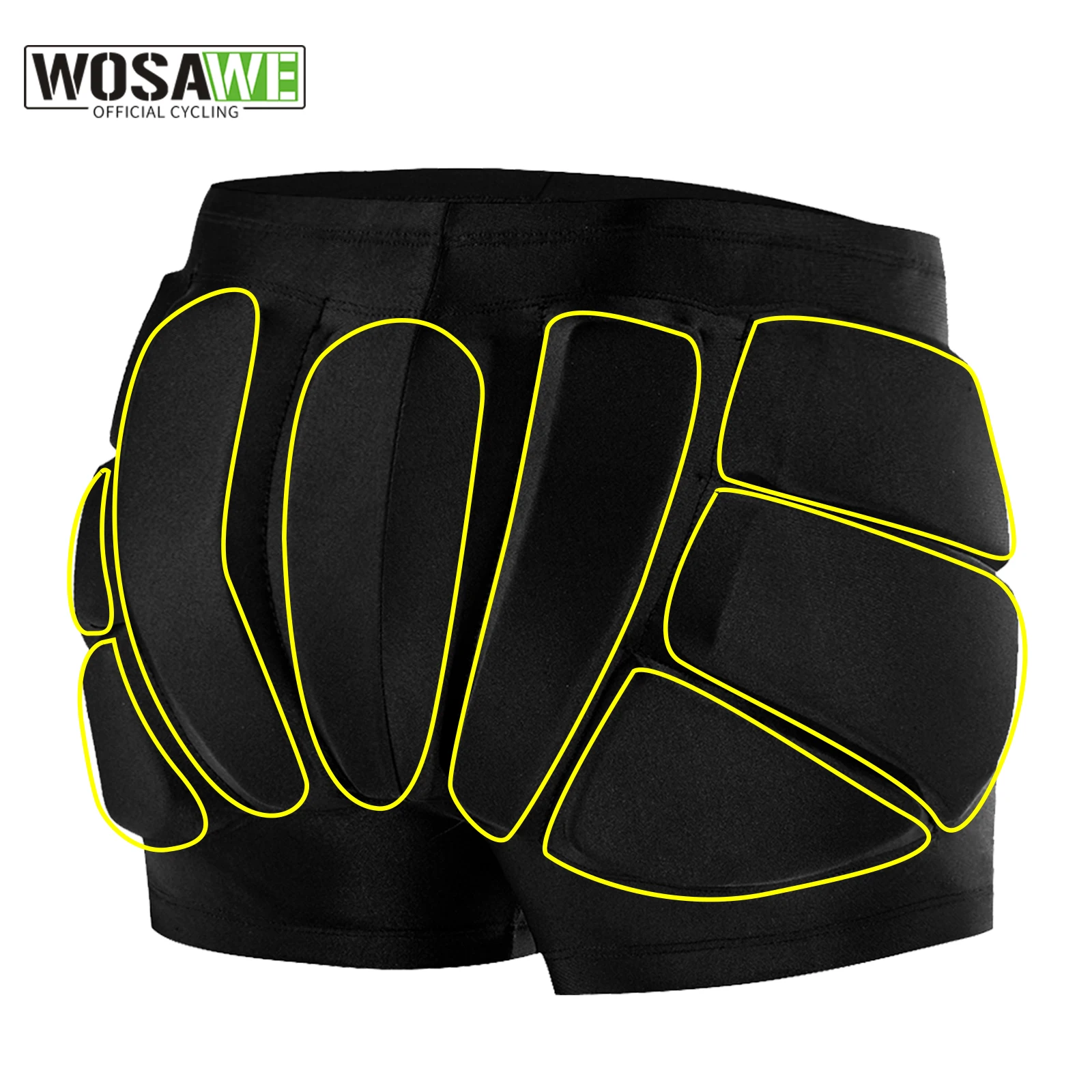 

WOSAWE EVA Snowboarding Hip Protector Padded Breathable Gear Shorts Ski Protection KneePads Motorcycle Skating Sports Protective