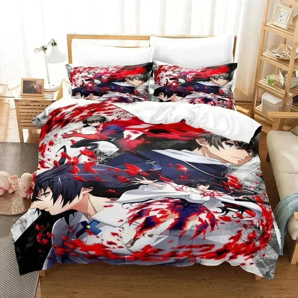 Anime Lord of Vermillion Bedding Set Duvet Cover Sheet Printed Bed Set Pillowcase Bed Full Queen King Size Comforter Bedroom