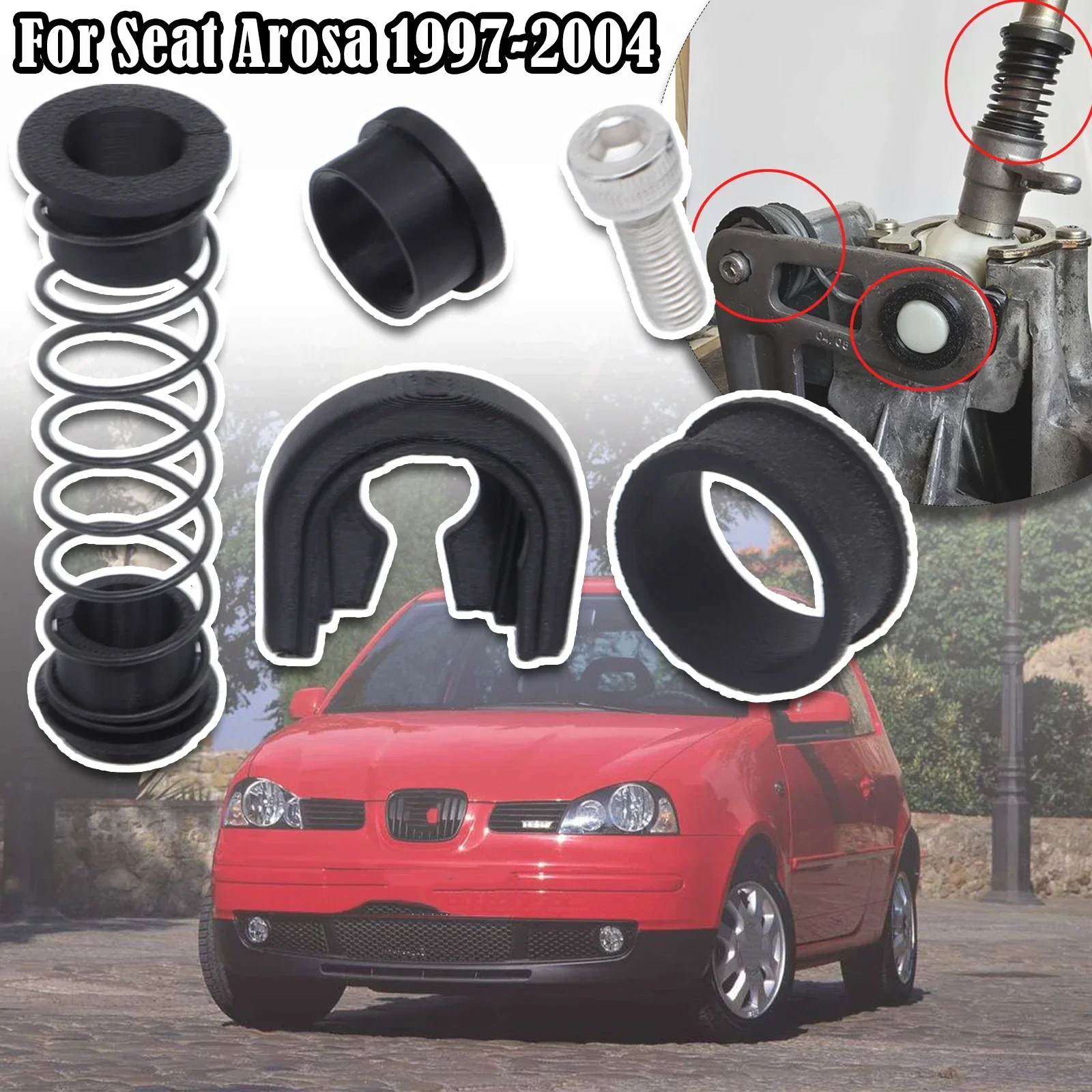 

Gearbox Repair Kit For Seat Arosa 1997 - 2004 MT Trans Shifter First Gear Getter Reverse Lever Change Selector Linkage Bushes