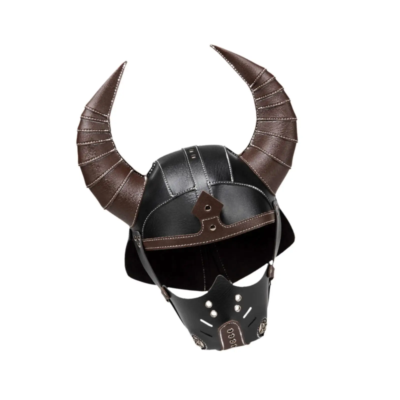 Horned Helmet Middle Ages Headpiece for Dance Evening Theme Party
