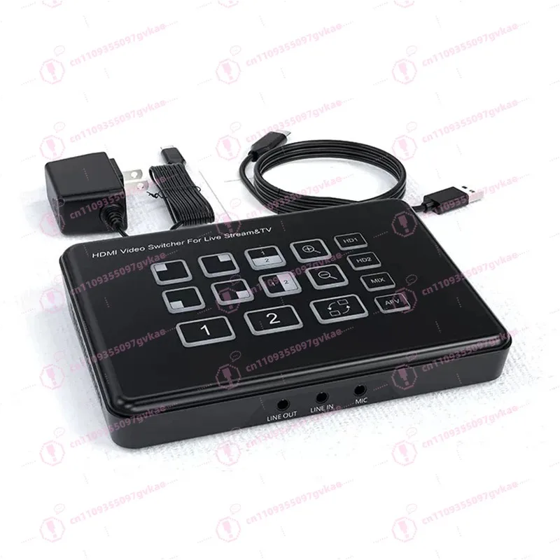 HDMI Video Dual Channel Mixer Switcher Capture Card Multi Camera Switching Platform Integrated Machine