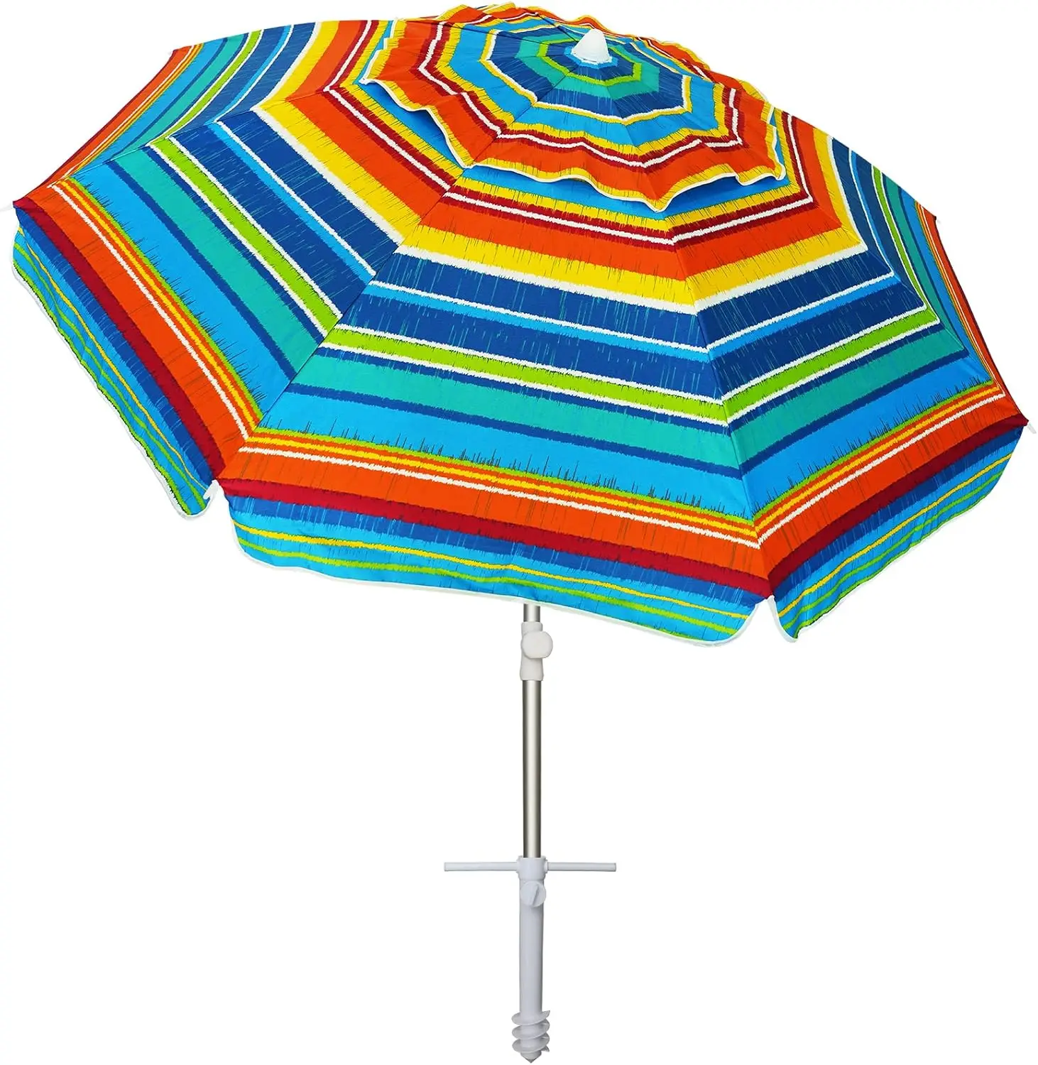 

Heavy Duty Portable Beach Umbrella with Sand Anchor, UV Protection, and Carry Bag for Outdoor Use