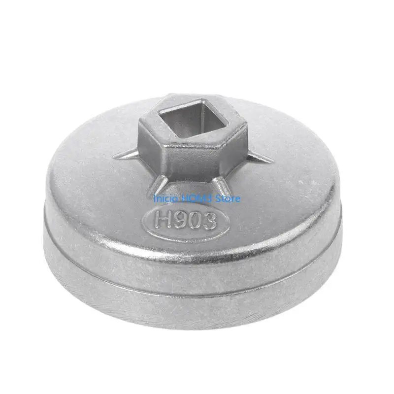 A5YD 74mm 14 플루트 알루미늄 오일 필터 렌치 소켓 리무버 벤츠 오토카 용 도구