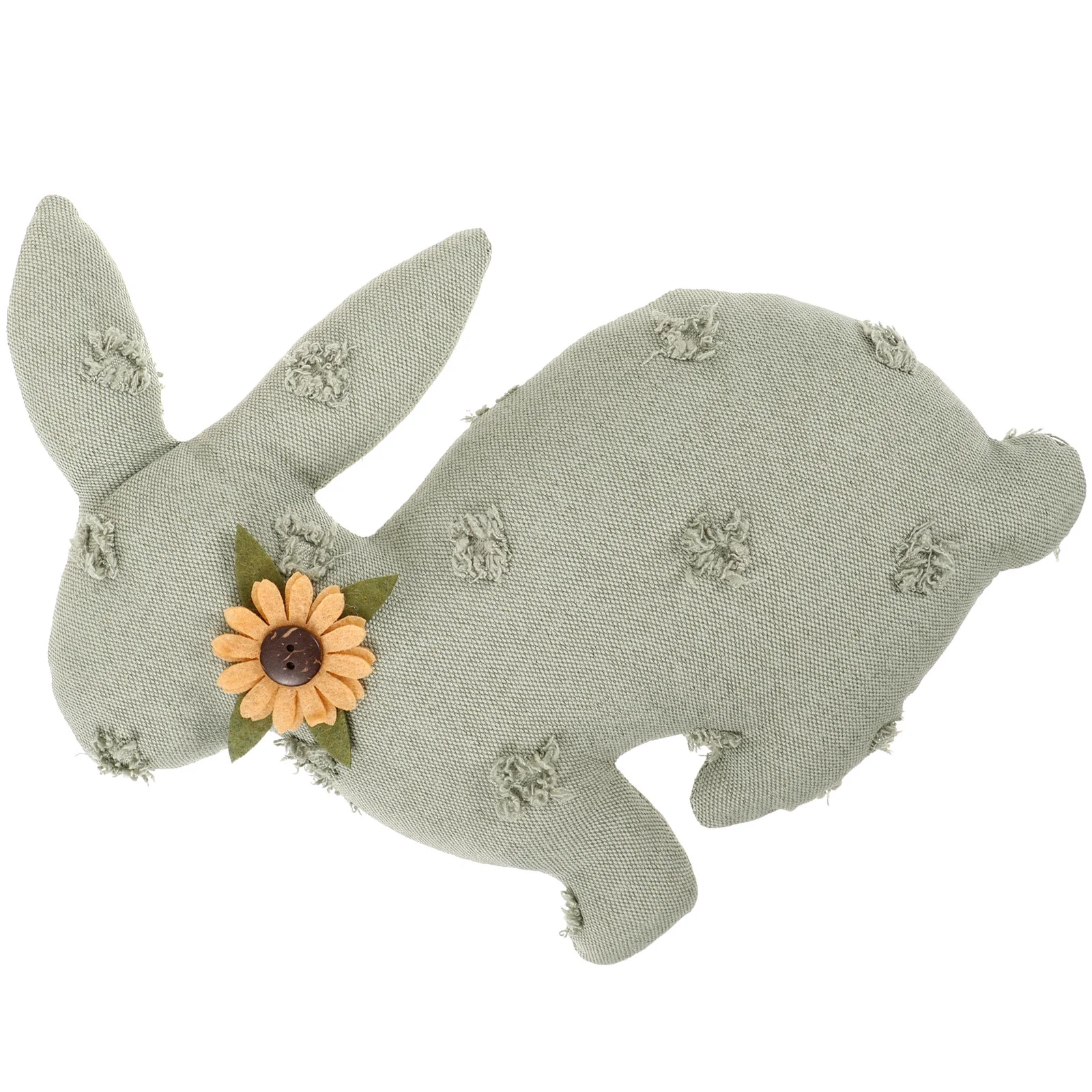 Easter Rabbit Ornament Rustic Style Stuffed Bunny Decoration for Table Sofa Bookcase Spring Holiday Home Decor Easter Party