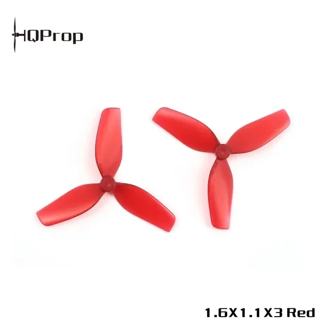 HQProp 1.6x1.1x3 40mm 3-Blade Ultralight PC Propeller 1.5mm Shaft 6CW+6CCW for Tiny Whoop Micro FPV Racing Drone