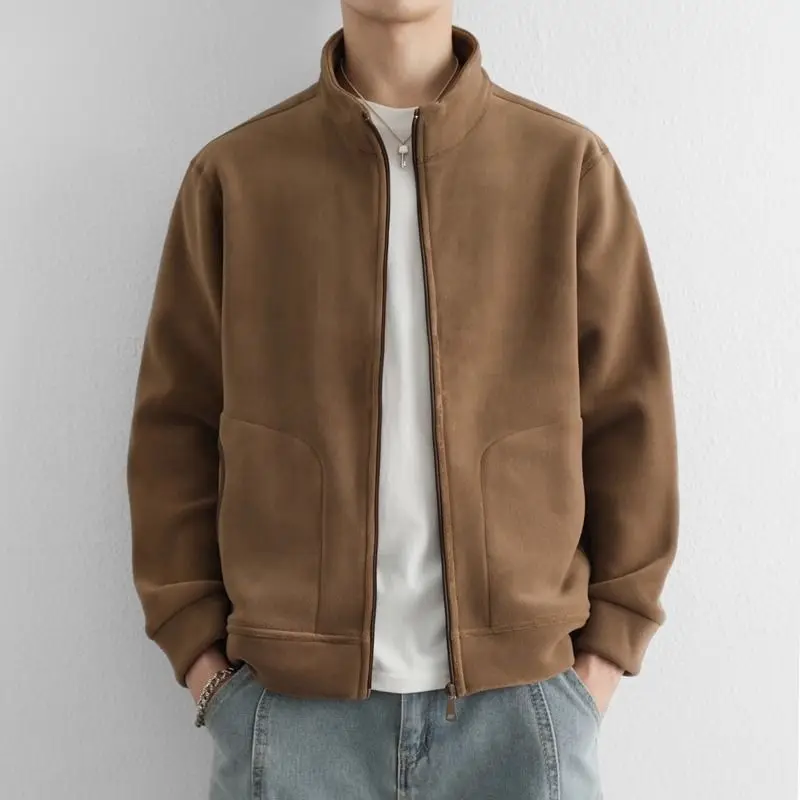 

Loose Fit Men's Jaet 2024 Spring Autumn Sli Harajuku Hong Kong Sle Street Faion Korean Version Casual Coat