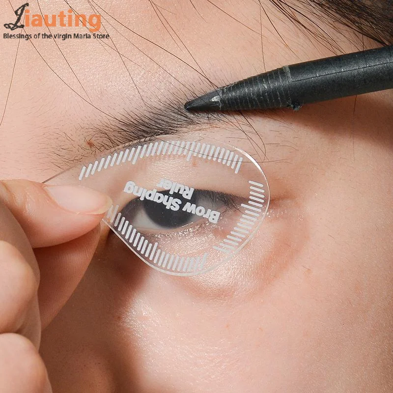 المسيل للدموع قطرة قوس الحاجب رسم الخرائط أداة 1 دقيقة الحاجب تشكيل حاكم قالب الإستنسل رسم سريع PMU الحاجب الشعر السكتة الدماغية كحل