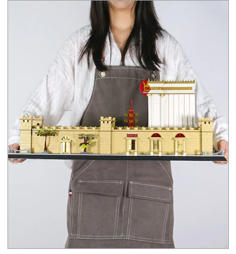 MOC Jerusalem-Tempel Historisches Modell - Großes Architektur-Bauset, Komplexes Geschenk für Jugendliche & Erwachsene
