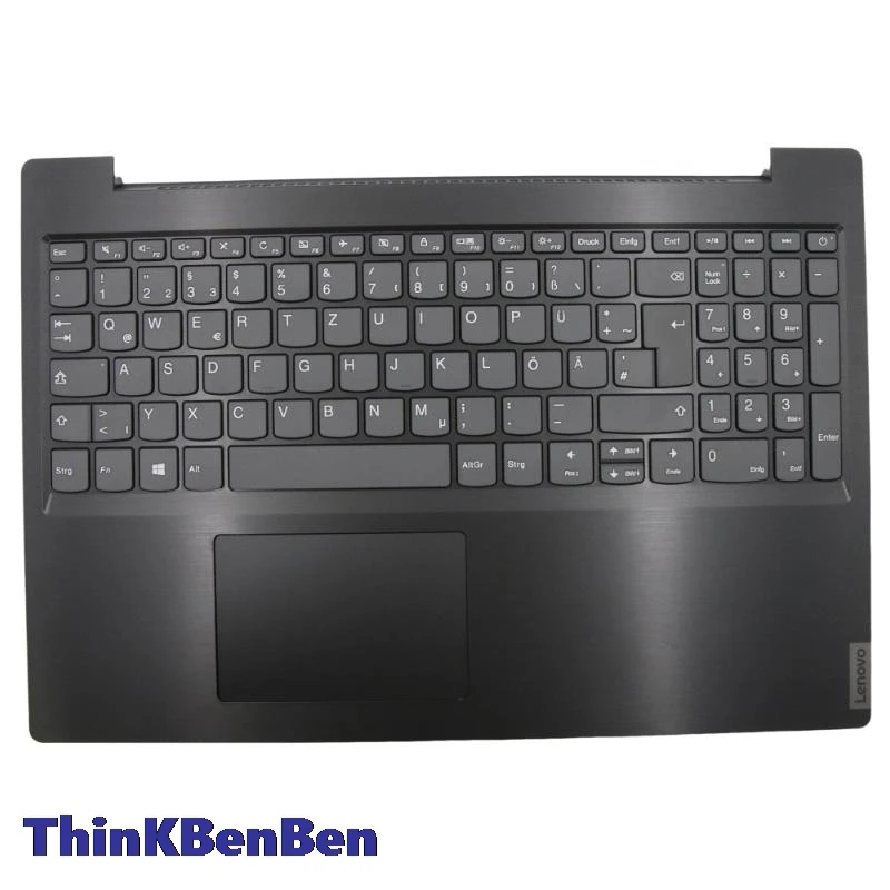 DE German Black Keyboard Upper Case Palmrest Shell Cover For Lenovo Ideapad L340 15 15IWL 15API 5CB0S16615