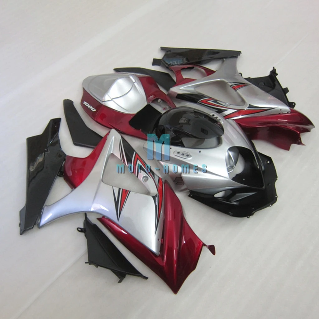 Free Custom Fairing Kits for SUZUKI GSX R1000 2007 2008 07 08 GSXR1000 K7 Injection Mold Rebuilding Wrecked Motorcycle Bodywork