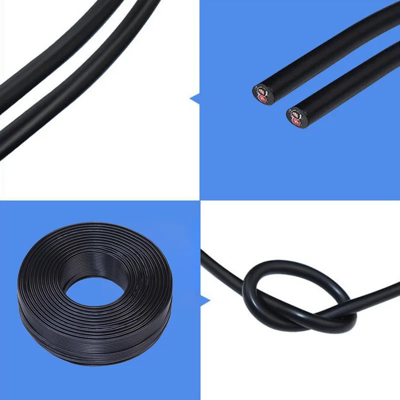 DC Power Wire Copper Insulated PVC 2 Pins Extension Cord for USB Fan LED Light Strip Cable 22/24/26/28AWG 1A 2A 3A Electrical