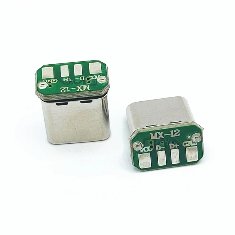 1 قطعة نوع C لوحة التوصيلات العمودية 4 سلك لحام بيانات الفرقة PCB USB مجلس ذكر رئيس موصل