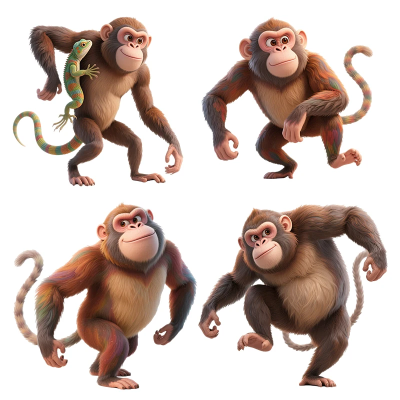 Three Ratels CAB28 Funny gorilla animals Wall stickers for home decoration Personalized car decals