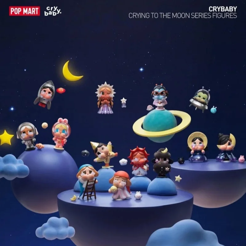 

Новая оригинальная серия POPMART Crybaby The Runaway Moon, загадочная коробка, фигурка каваи, слепая коробка, игрушка, украшение, детский подарок на день рождения