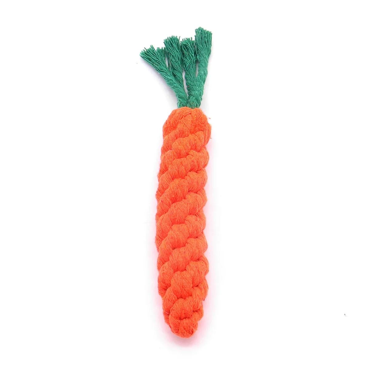 Sakkrrua Dog Teeth Grinding Toys, Woven Carrot Cotton Rope Toys, Relieve Bore, Dog Pet Toys