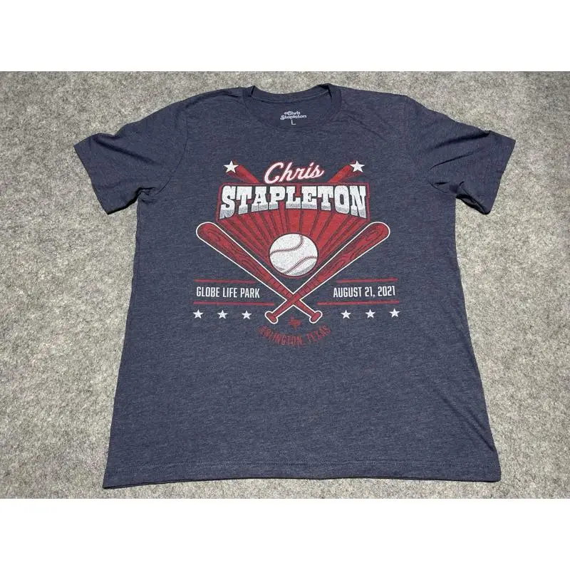 

Крис Стептон One Night Only 8 21 синяя большая футболка Arlington Texas Country