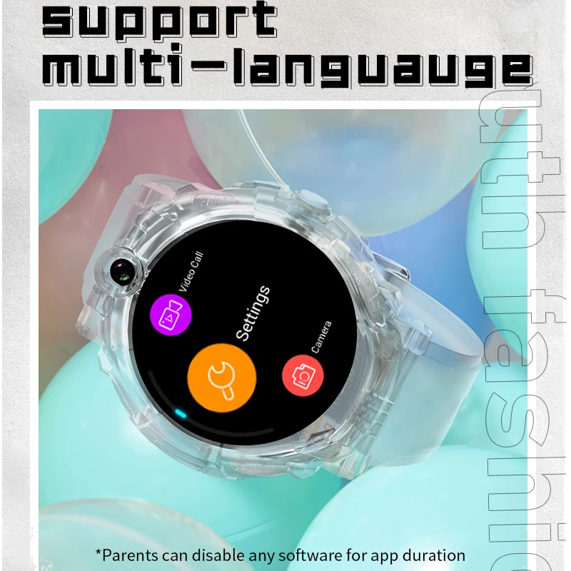 Wonlex สมาร์ทวอท์ช GPS เด็ก GPS LBS ติดตามตำแหน่ง WiFi กล้องสมาร์ทวอทช์เด็กโทรวิดีโอ4G KT27