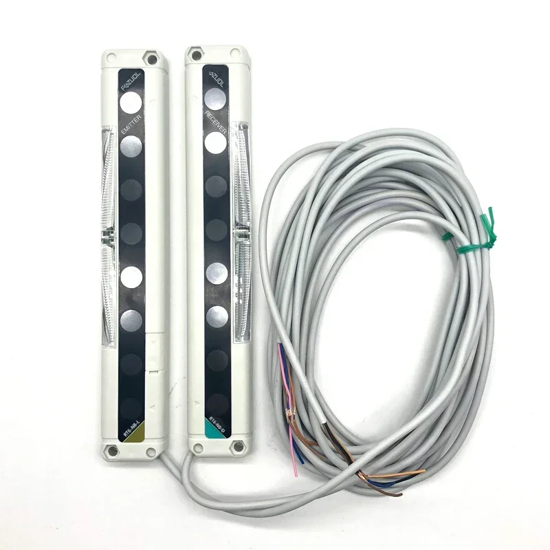 

Safety Grating Light Curtain Sensor NPN Normally Closed Infrared Radiation Switch 8/12/16 Optical Axis Flat Thin Type RT6-N8