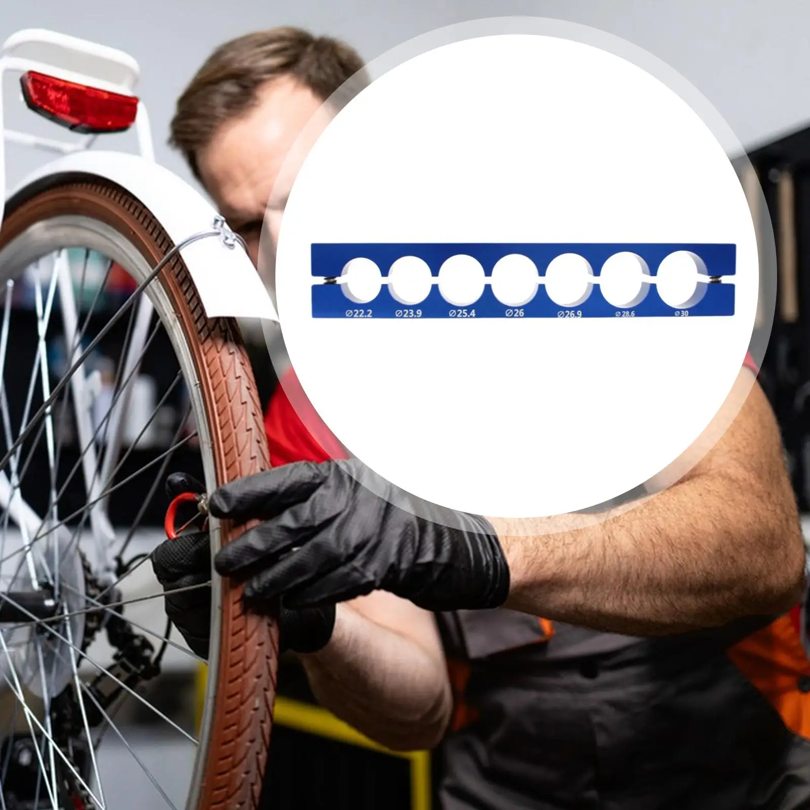 

Quick Fixture Bike Parts Table Vise Aluminum Alloy Clamp for Hub Fork Pedal Repairs Bicycle Tool Kit