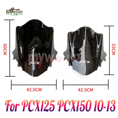 혼다 PCX125 PCX150 2010 - 2013 PCX 125 150 오토바이 윈드 스크린 윈드 실드 바이저 디플렉터 WW125 WW150