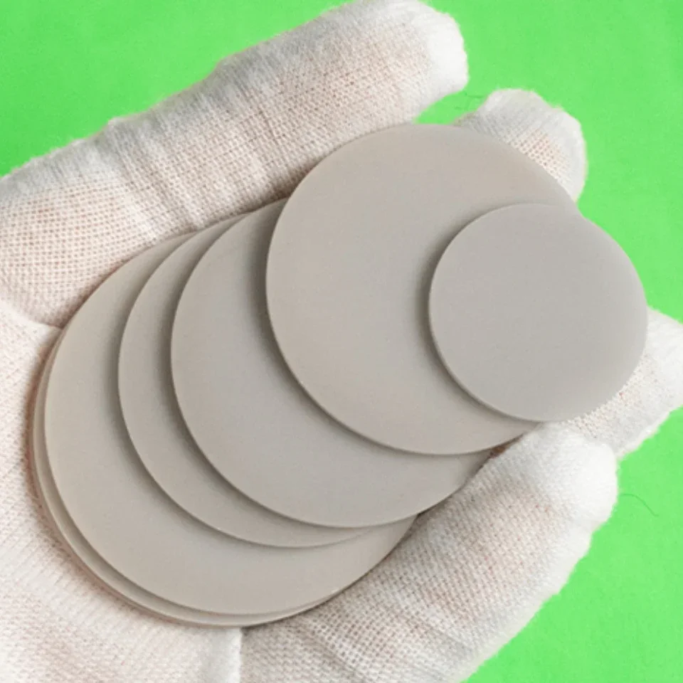 

10pcs ALN Aluminum Nitride Ceramic Disc 6/10-100mm High-temperature Resistant Insulation Substrate Gasket