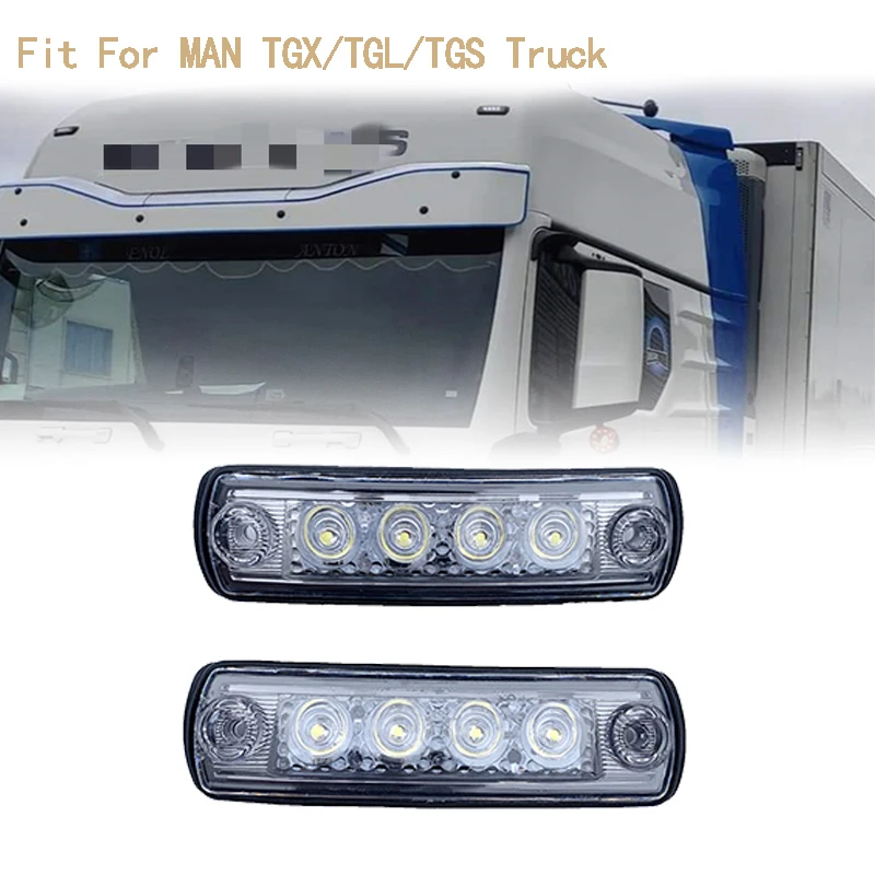 2 PCS 24V LED sunvisor Lamp for MAN TGX/TGL/TGS truck sunvisor lamp 81252606121