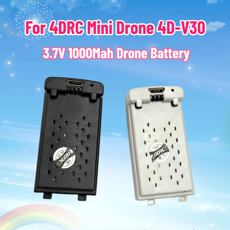 

Upgrade 3.7V 1000Mah Bateriay for 4DRC Mini Drone 4D-V30 V30 Battery Wholesale Dron Parts