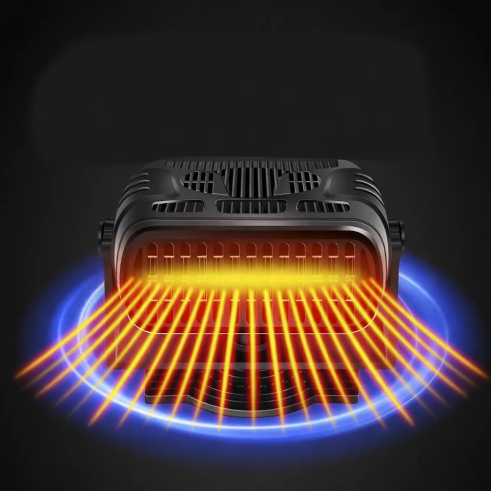 Car Heater 12V Portable Defroster Demister Auto Windshield Heating Fan Cooling Warm Dual Mode Passenger Cabin Warmer