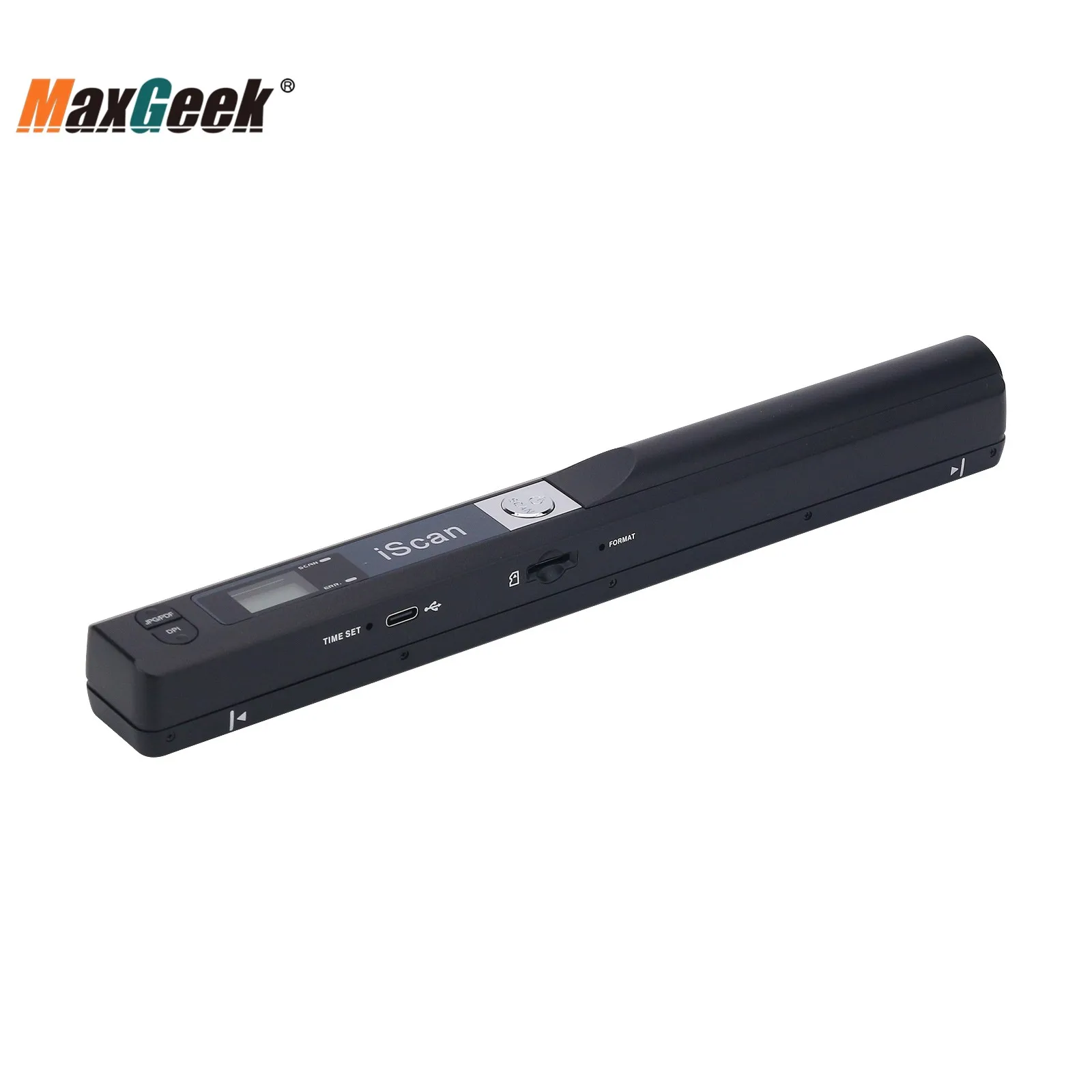 Maxgeek Iscan Scanner Portabel มือถือ A4 Scanner 900DPI สนับสนุน JPEG PDF สำหรับครอบครัวและสำนักงานใช้