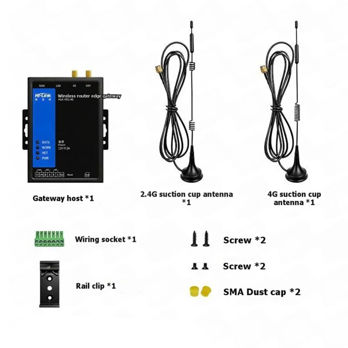 CH◆☆§ HLK-IR01 4G Industrial IoT Computing Gateway Dual LAN WiFi RS485 Modbus MQTT for Iot Remote Acquisition~HOT SALE