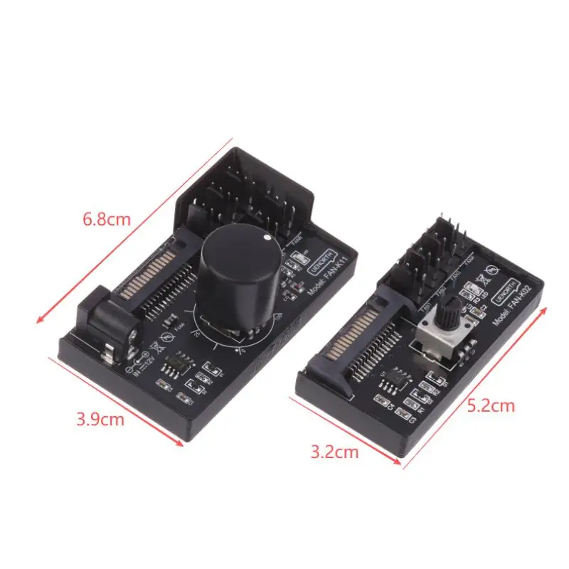 SATA DC Power On 4Pin Fan Governor NAS Server Fan Speed Regulator 4-Way 6-Way PWM Fan HUB Control PWM Fan Speed Controller