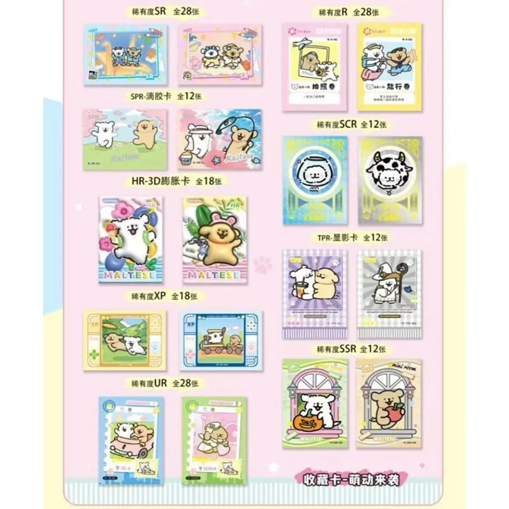 Original Maltese Card For Children Cartoon A Relaxed And Enjoyable Friendship Adventure Limited Game Collection Card Kids Gifts