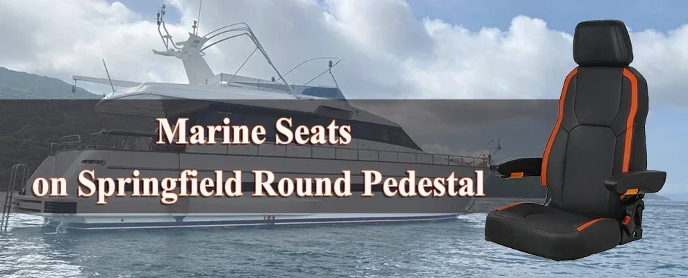 

Captain Boat Seat Marine Style Suspension Base Not Included Comfortable Boat Chair for Outdoors And Sports