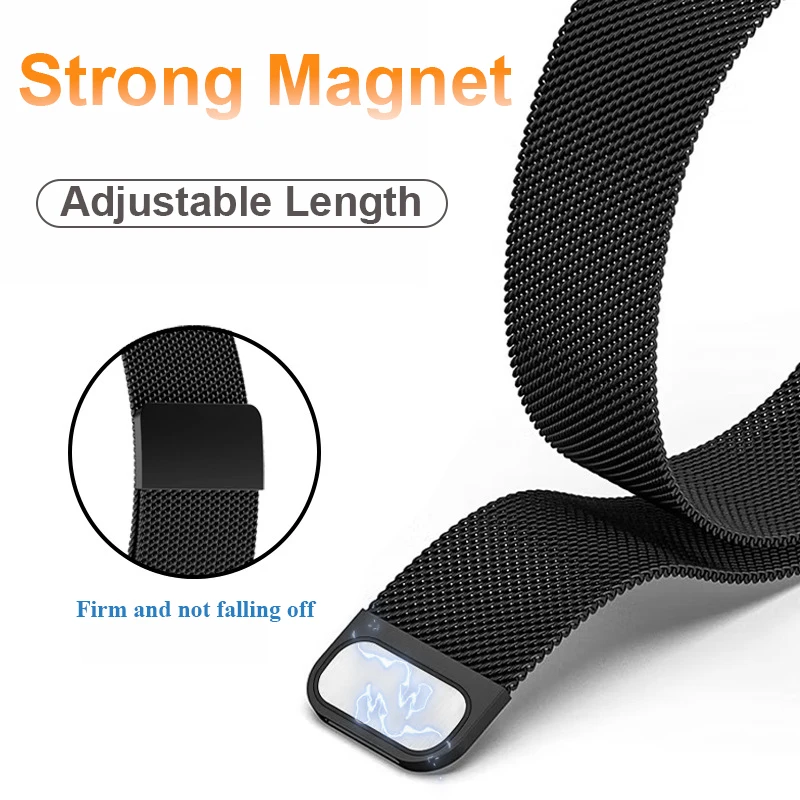 Metal Strap For Huawei Band 8 Bracelet With Protector Case Screen Soft TPU Replacement Milanese Magnetic Loop Huawei Watchband