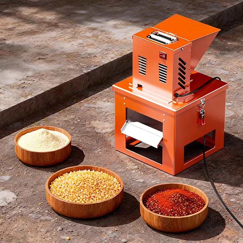 Mini Home Electric Flour Mill: Spice/Grain/Herb Grinder, 220V, Replaceable Sieve, for Making Cornmeal and Chili Powder