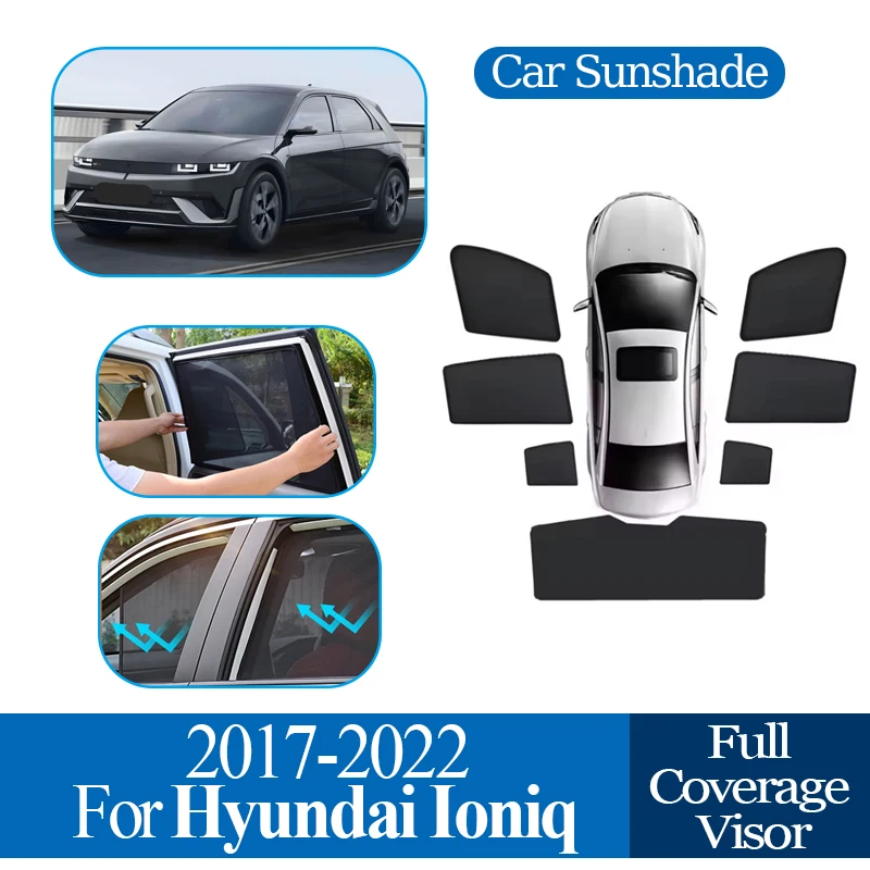 

Для Hyundai Ioniq AE 2017-2021 2022, автомобильный солнцезащитный козырек с магнитной сеткой, защита от ультрафиолета, солнцезащитный козырек, защита конфиденциальности, автозапчасти