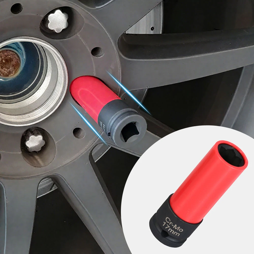 

17mm Wheel Lock Nut Removal Socket Wrench Parts Car Anti-theft Removal Socket Wrench Repair Tools for Mercedes Benz S Series