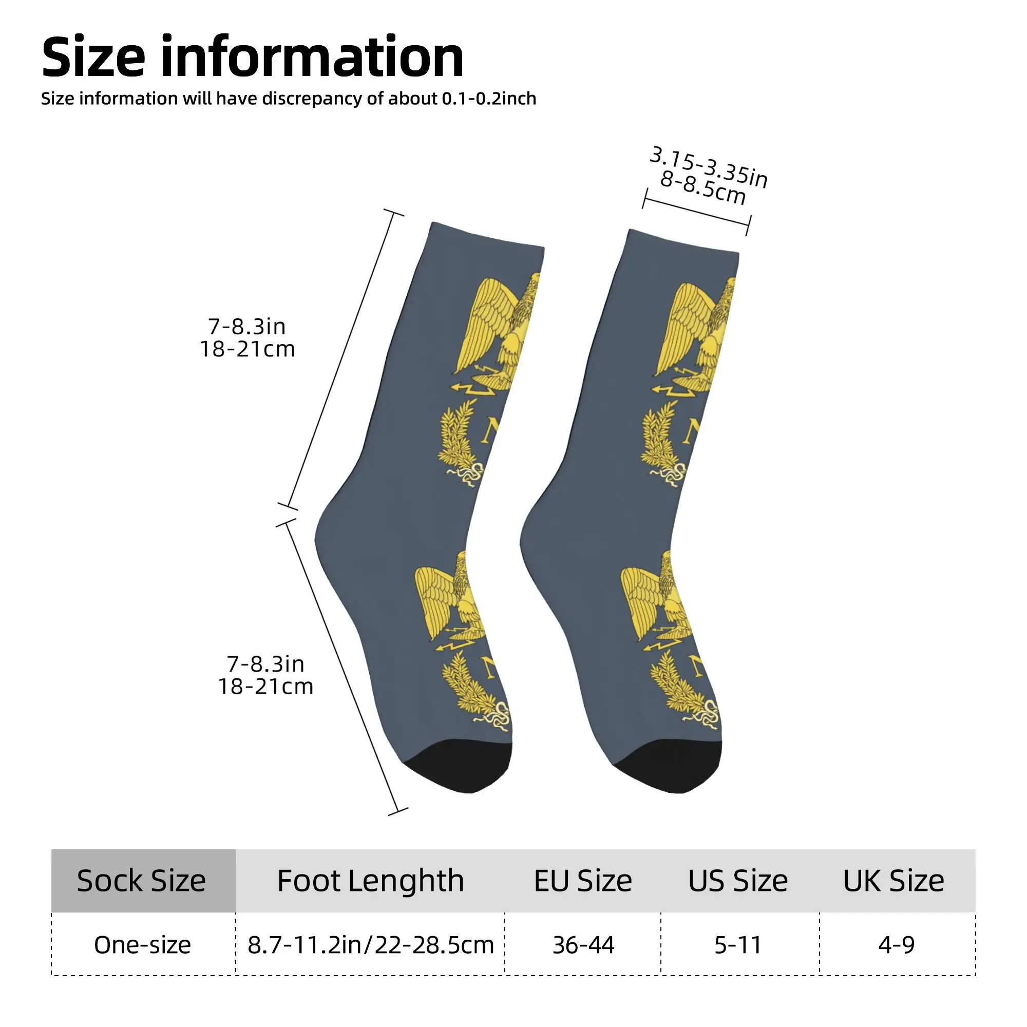 مخصص نابليون Bonaparte Emlem الرجال طاقم الجوارب للجنسين Kawaii فرنسا العلم الفرنسية الربيع الصيف الخريف الشتاء فستان الجوارب #6