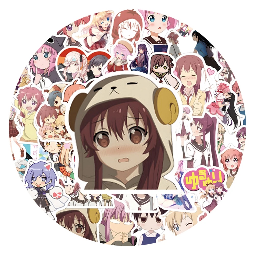 

10/30/55pcs Anime Role Play Game Girl Yuri Stickers Cute Cartoon Decals Toys DIY Skateboard Phone Laptop Car Waterproof Sticker