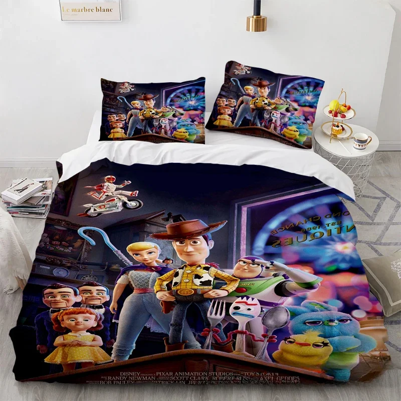 

Toy Story Bedding Set for Kids Boys Double Duvet Cover Pillowcase Comforter Sets Cartoon Adult Kids Bedclothes Gift