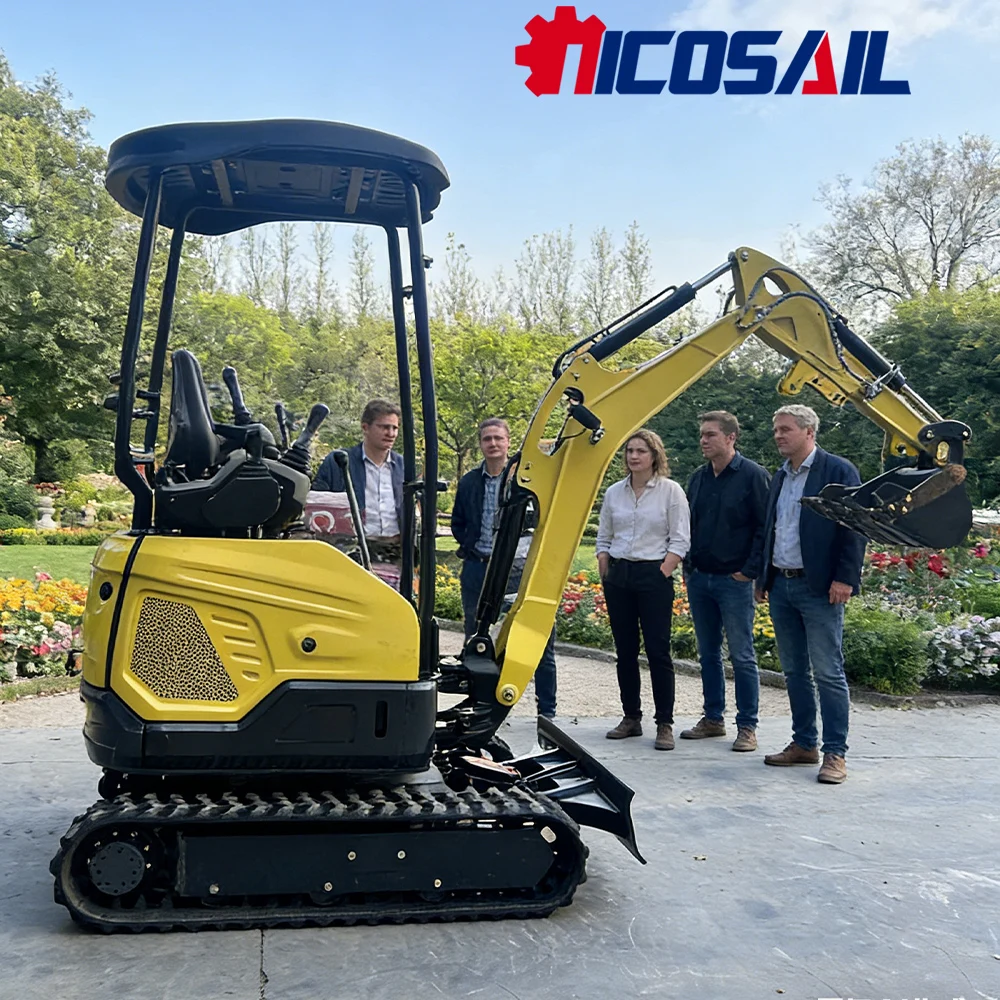 

Nicosail 1.8T Compact Crawler Digger All Terrain Adaptable for Farm Garden Light Construction Work