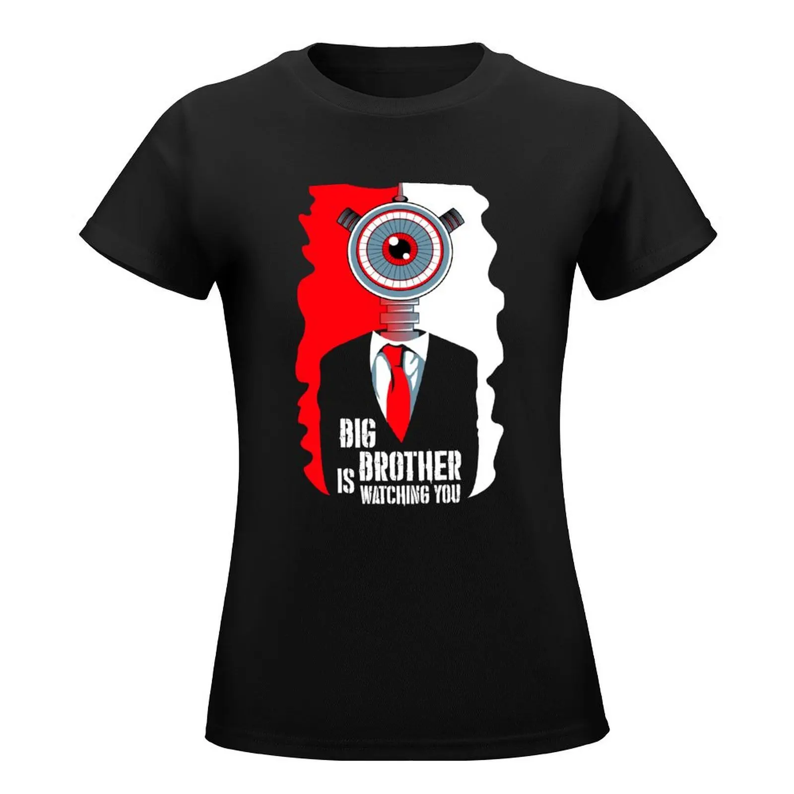 Big Brother is Watching You T-Shirt graphics summer tops oversized tees white t-shirt dress for Women sexy