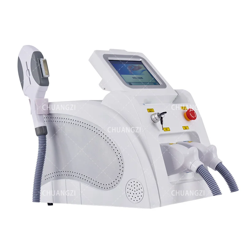 NEWEST Laser 2 In 1 Nd Yag Tattoo Removal Machine IPL OPT Laser Hair Removal Machine ND YAG Tattoo Removal Hair Laser