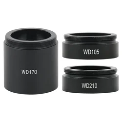 WD105/1X WD170/0.75X WD210/0.5X Industrial Monocular CMount Lens Video Microscope Barlow Lens Auxiliary Objective M35 Mounting