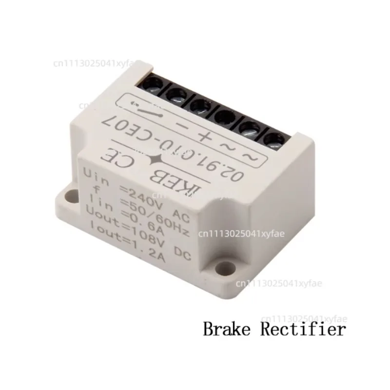 1pcs Motor Brake Coil 108V DC Rectifier Module 02.91.010-CE07 Brake Rectifier